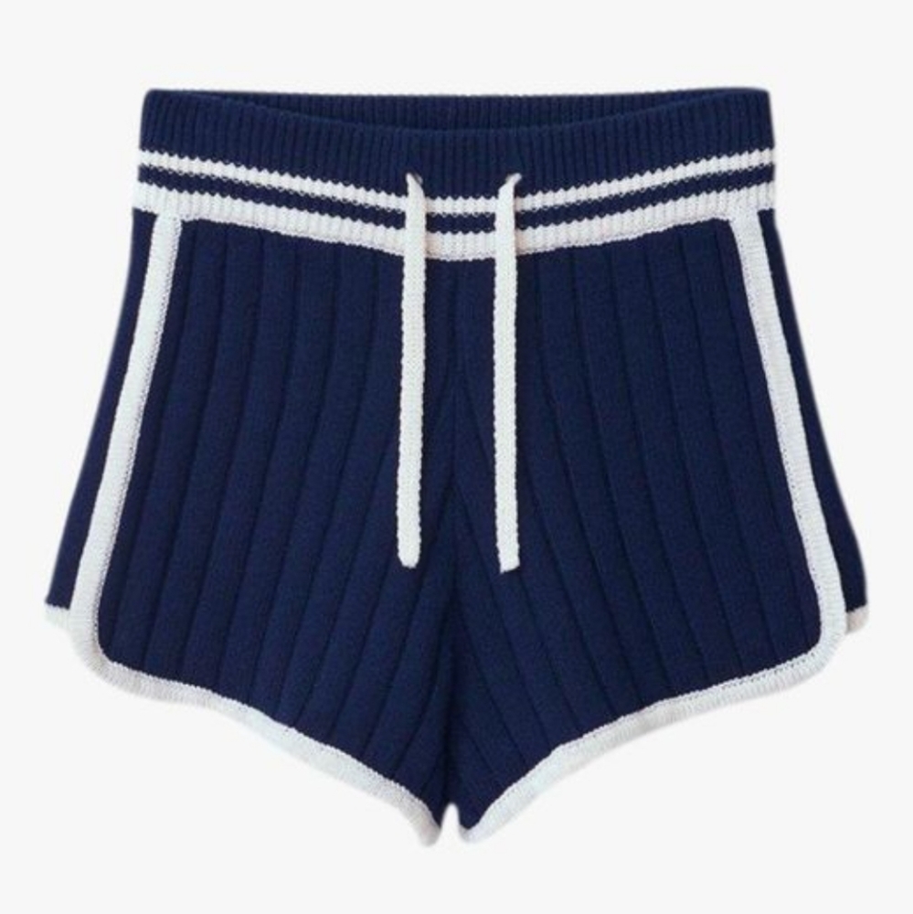 **SOLD** RAG & BONE Serena ribbed-knit shorts, Small